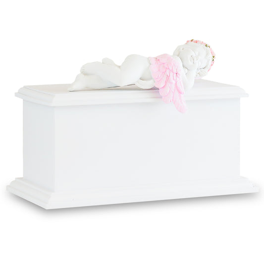 Pink Resting Angel Infant Urn